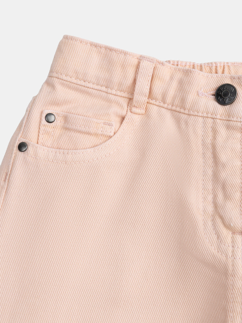 Pantalon rose à poches pour fille