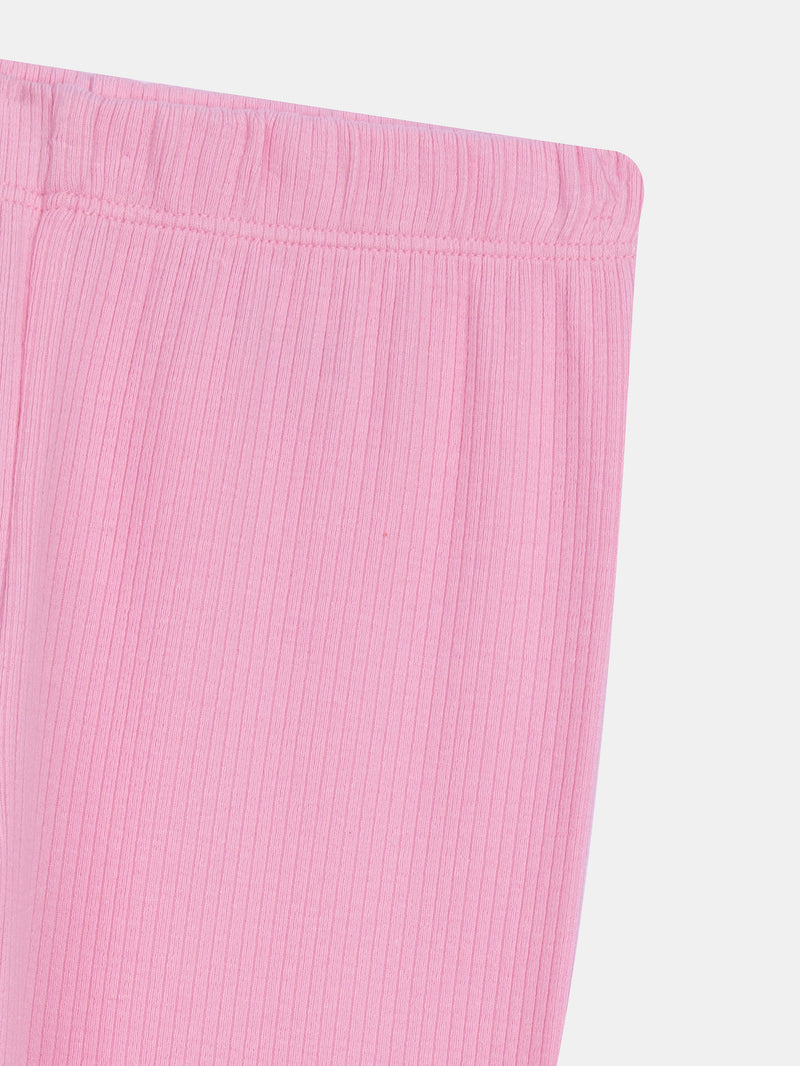 Conjunto de pijama de 2 piezas de terciopelo y leggings con estampado de galaxia para niña
