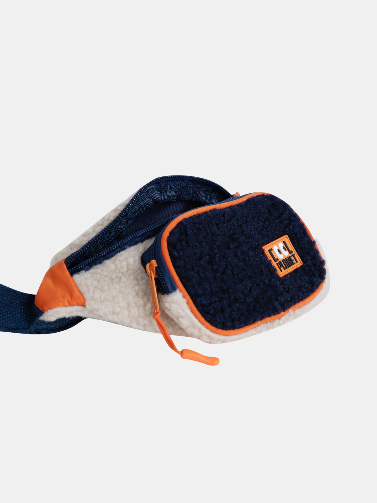 Mochila Beige con Piel Sintética y Montaje Tricolor para Niños
