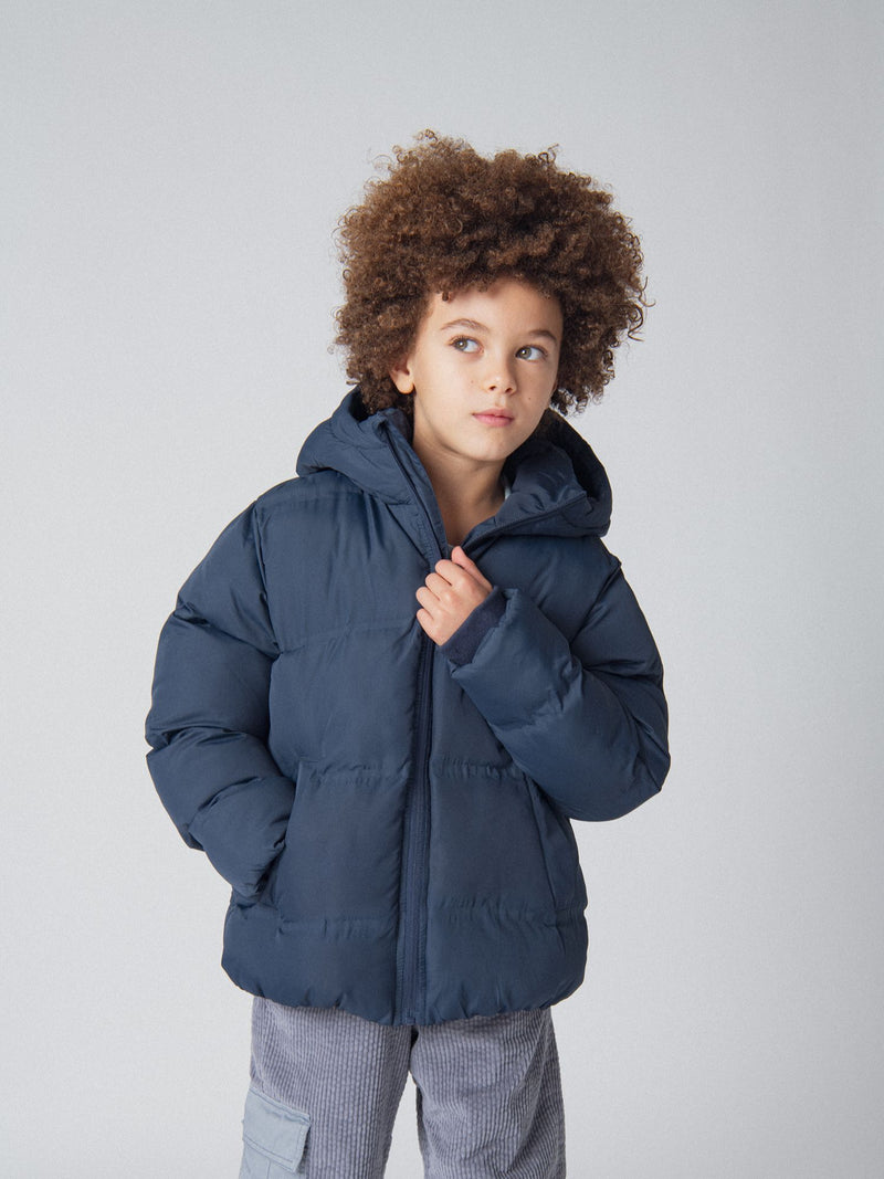 Chaqueta de plumas marina para niños