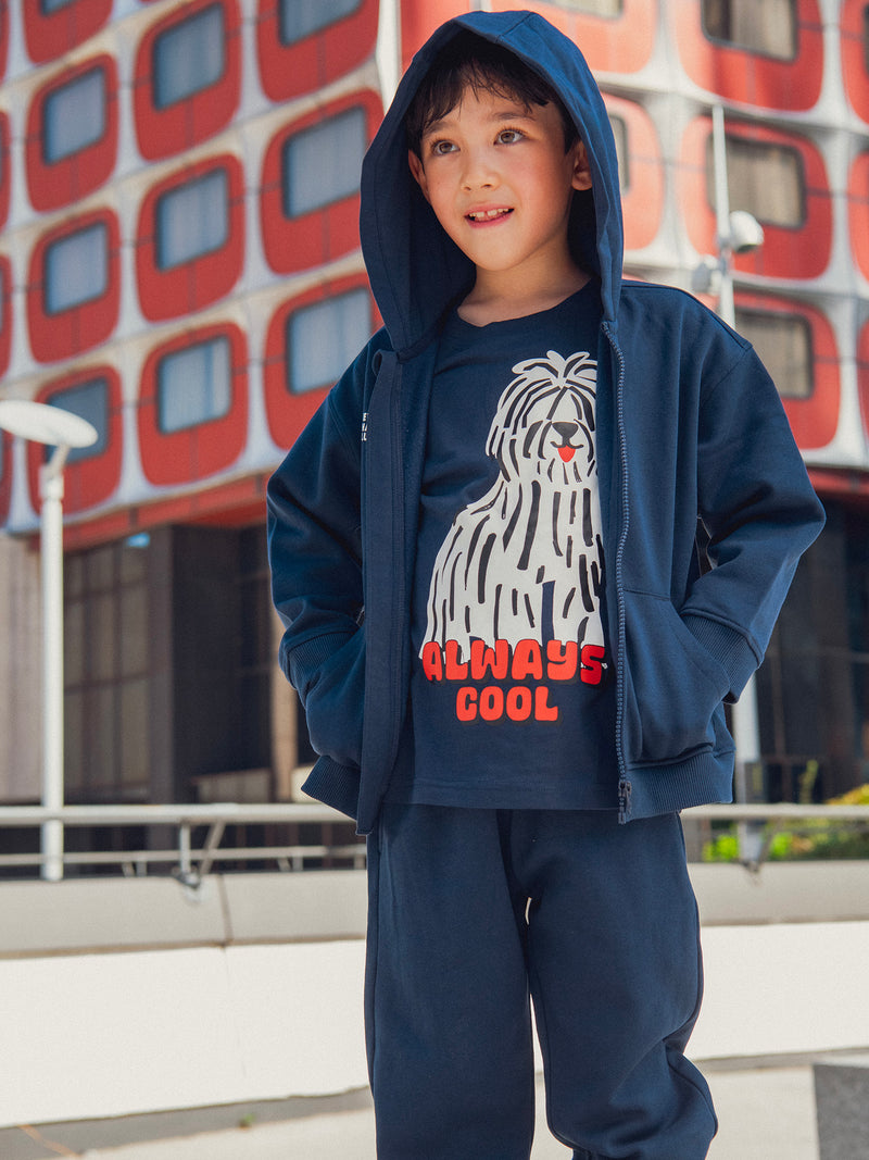 Sudadera Azul Marino para Niño