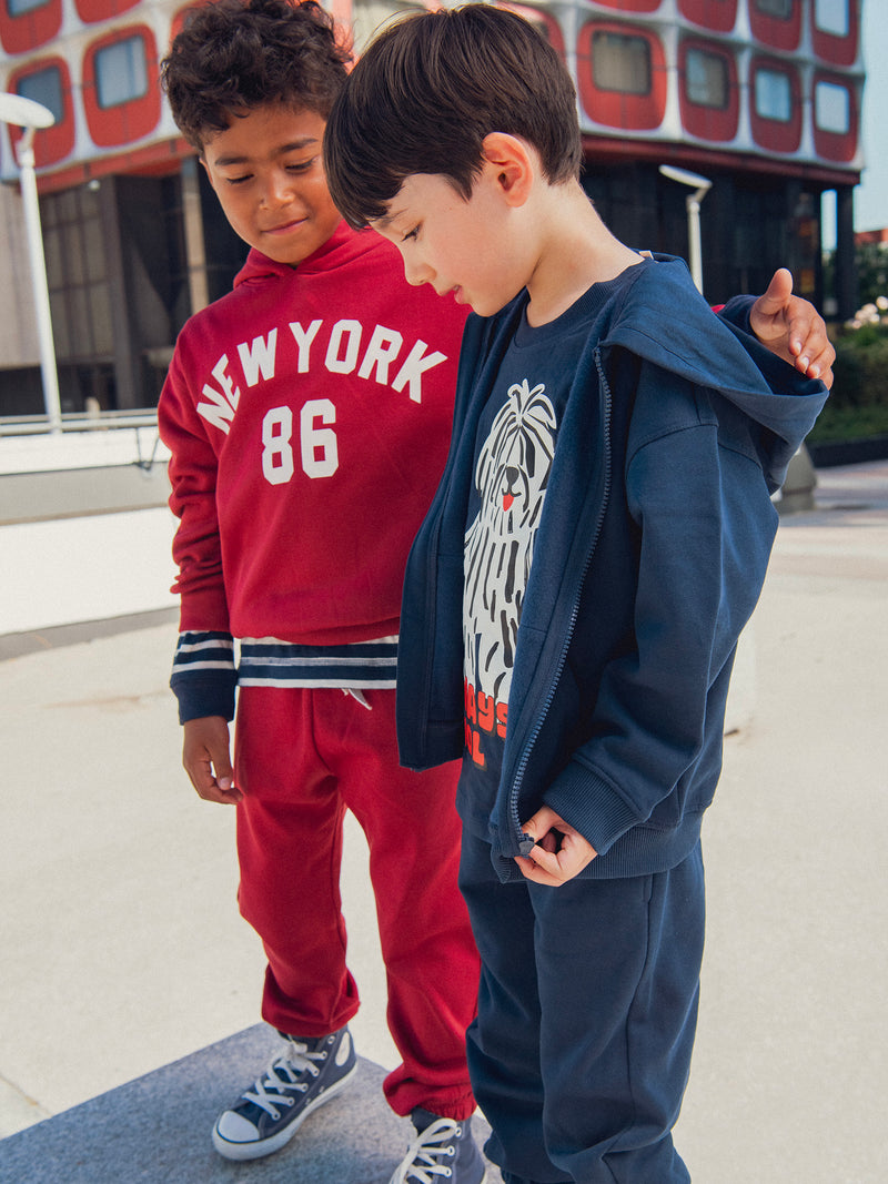 Pantalones de jogging rojos para niño
