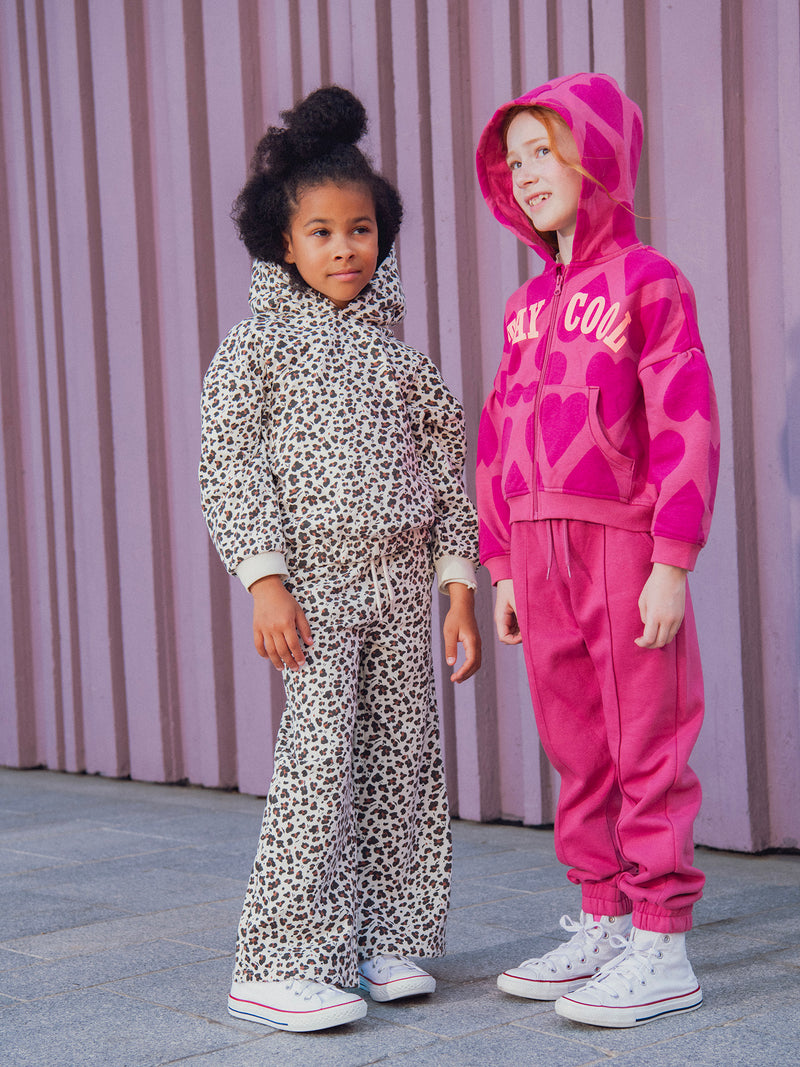 Pantalones de Jogging con Estampado de Leopardo para Niñas