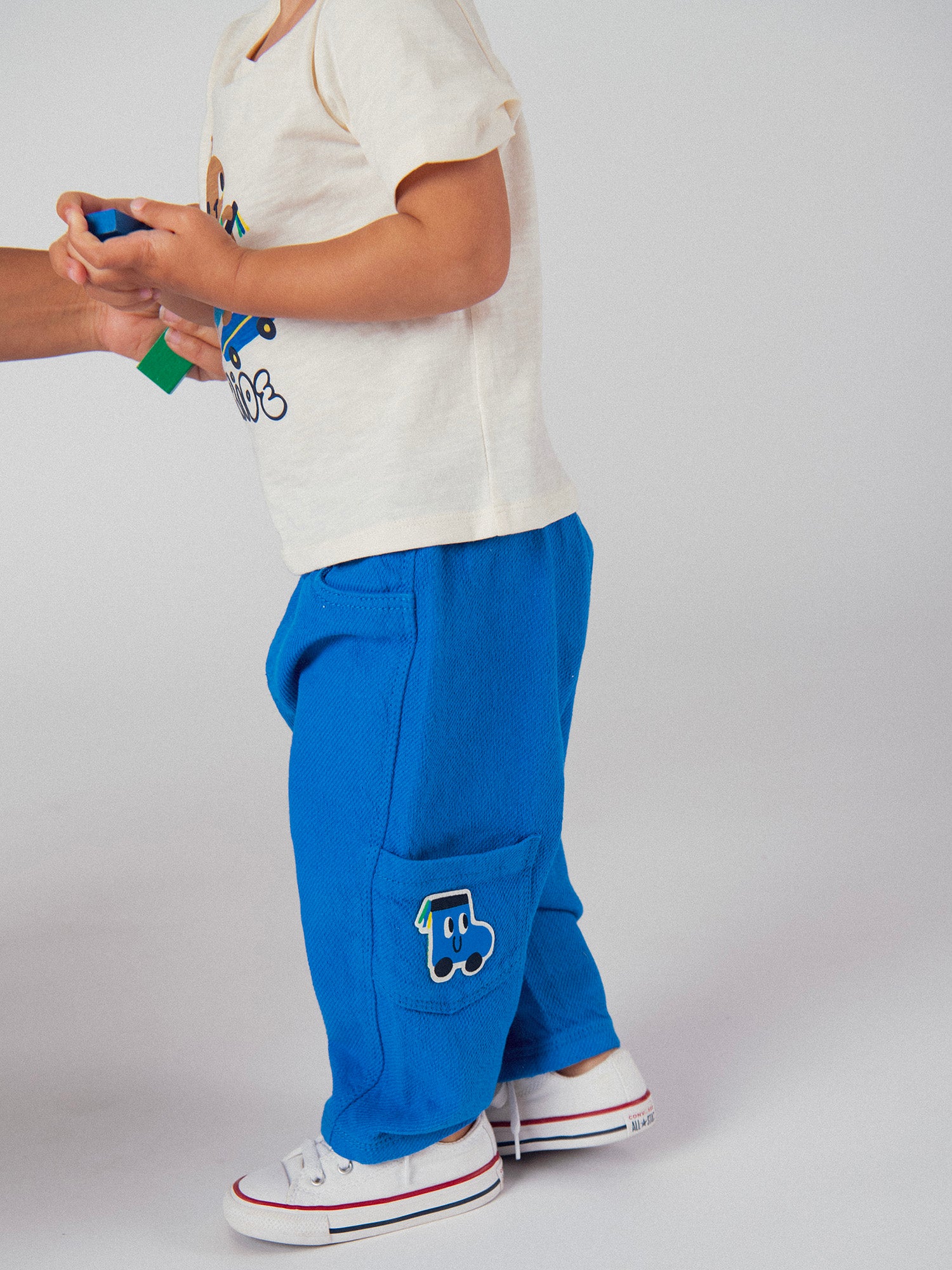 Pantalon de style "Cargo" Bleu Cobalt pour bébé garçon