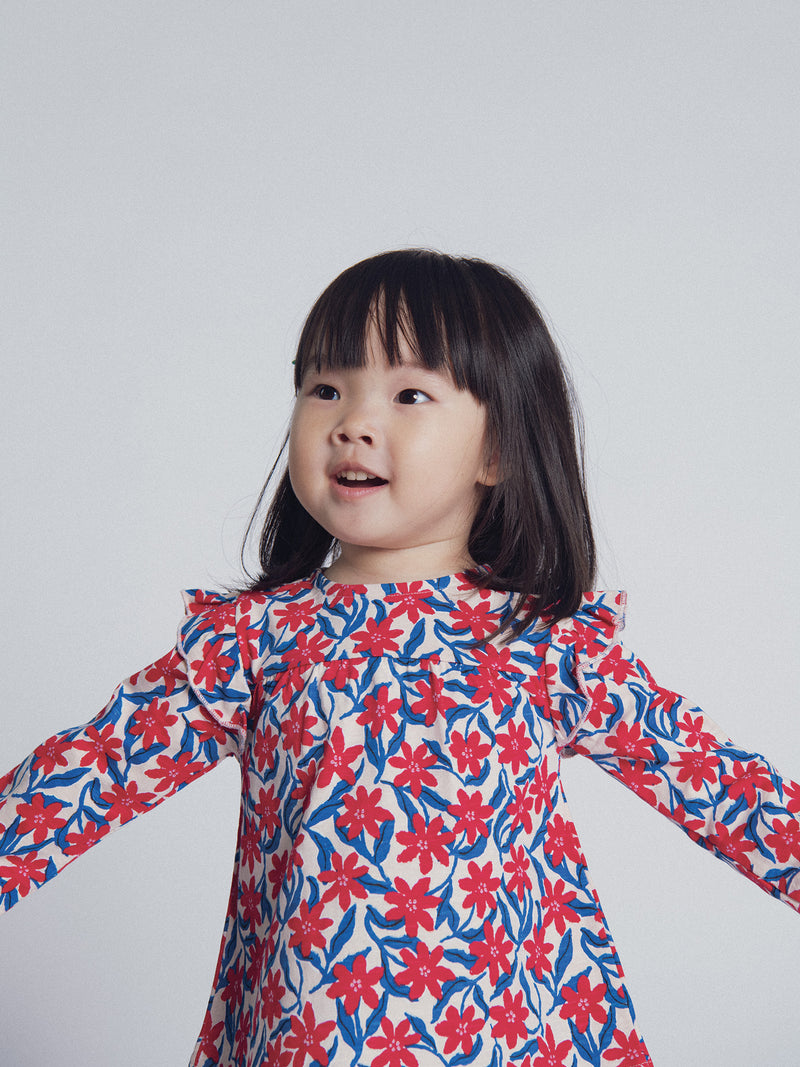 Conjunto de blusa floral y leggings para bebé niña