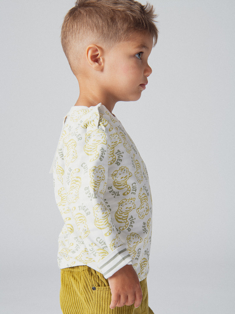 Camiseta reversible "Cute Tiger" para bebé niño