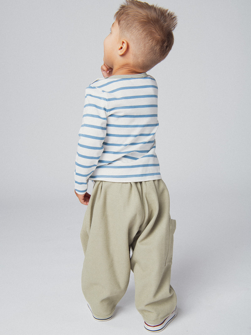 Pantalones verdes "Wild Campus" para bebé niño