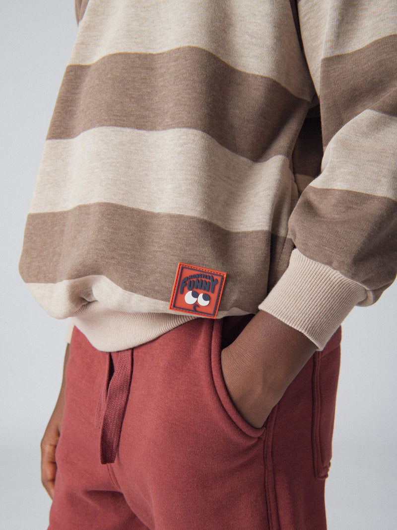 Sudadera rayada con capucha para niños