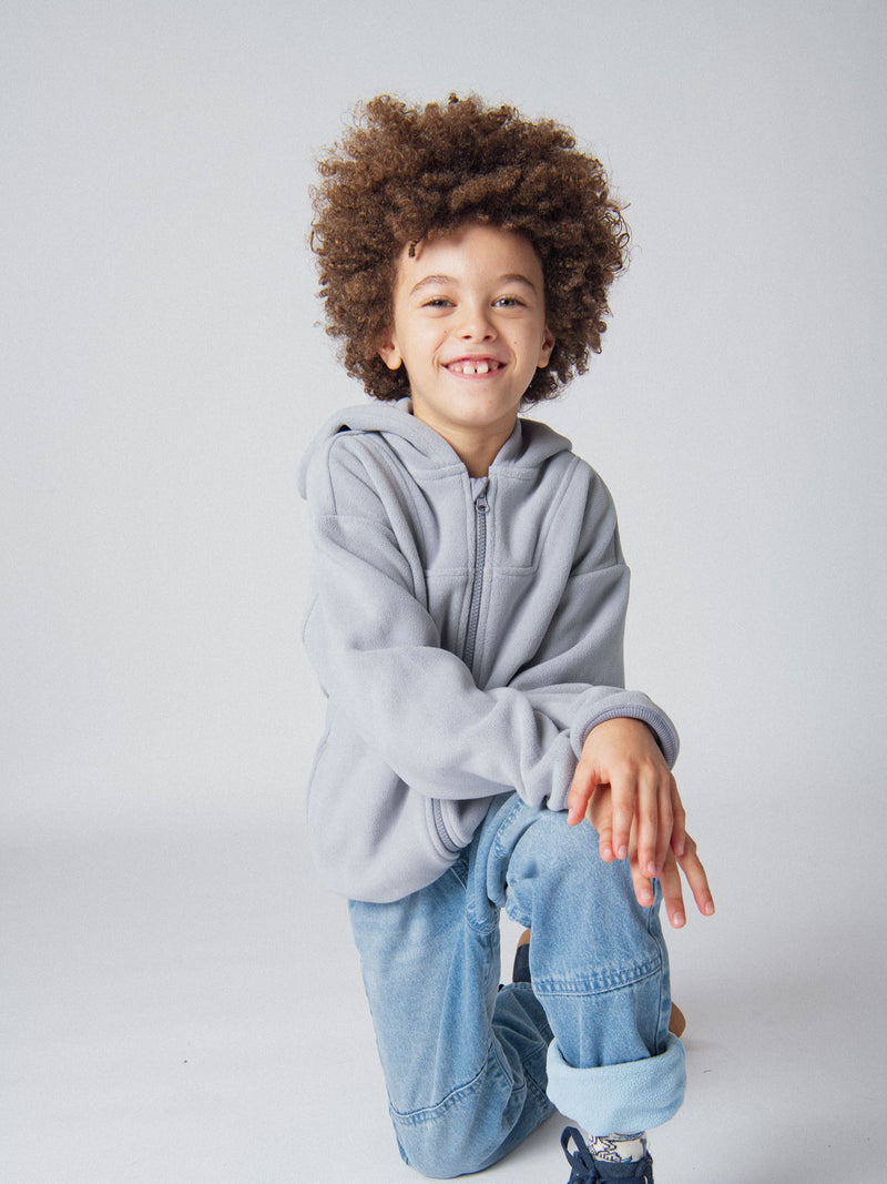 Jean doublé micropolaire avec empiècements pour garçon