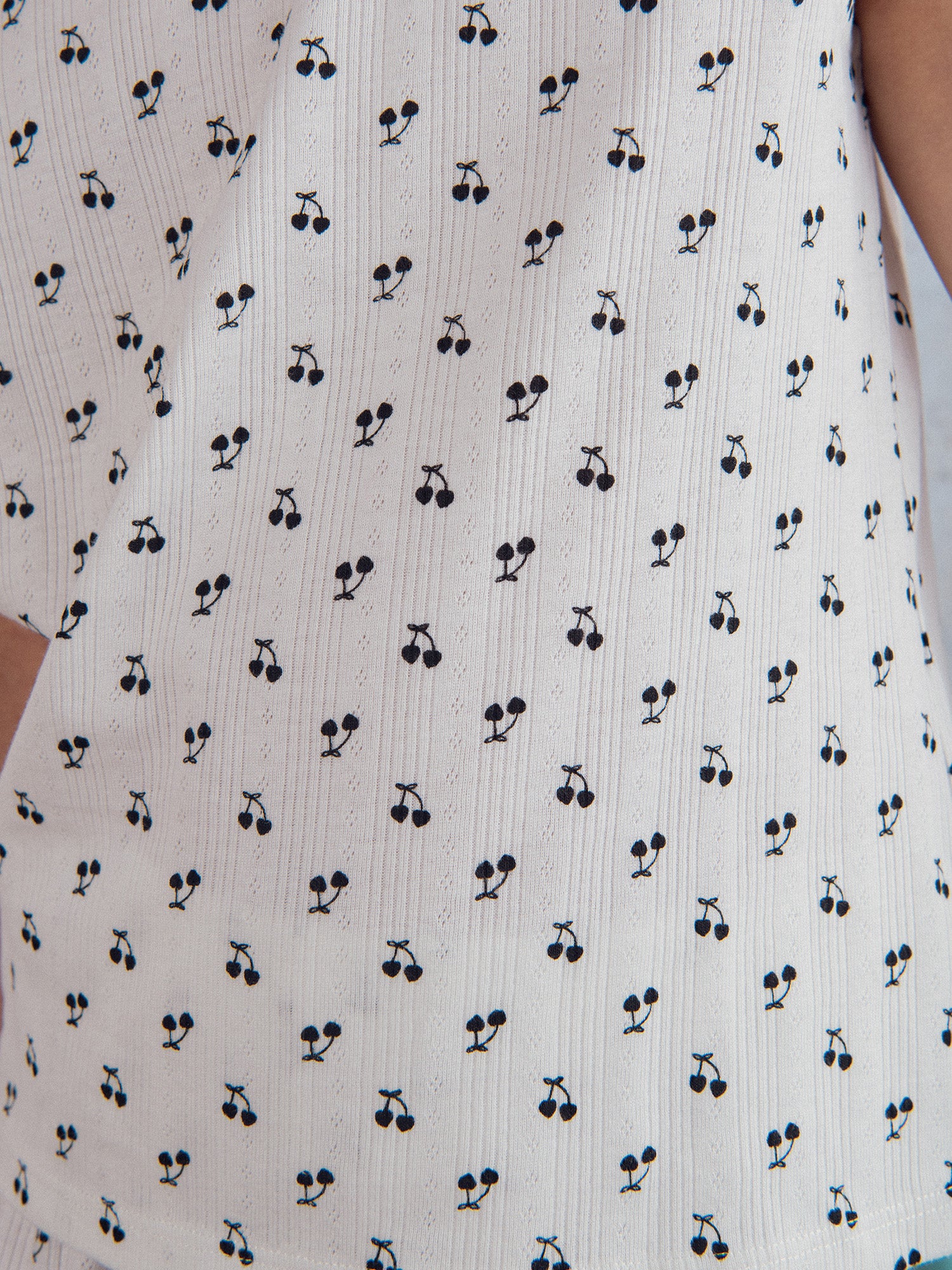 Pijama corto estampado "CERISE" para niña