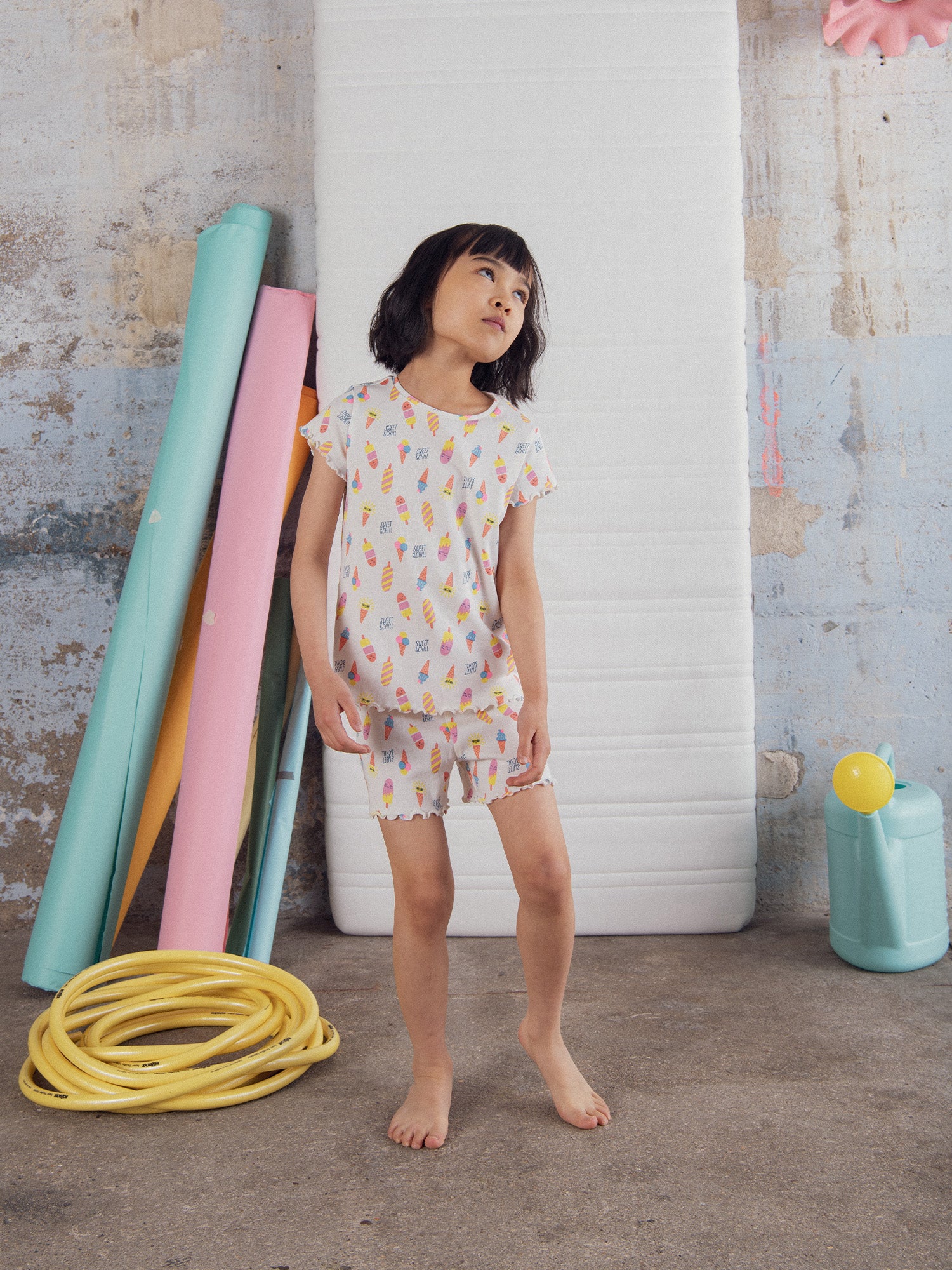 Pijamas cortos "SWEET & CHILL" para niñas