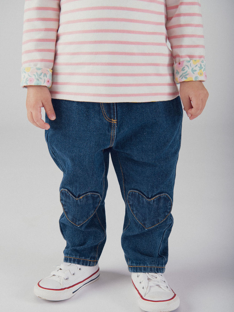 Jean azul para bebé niña