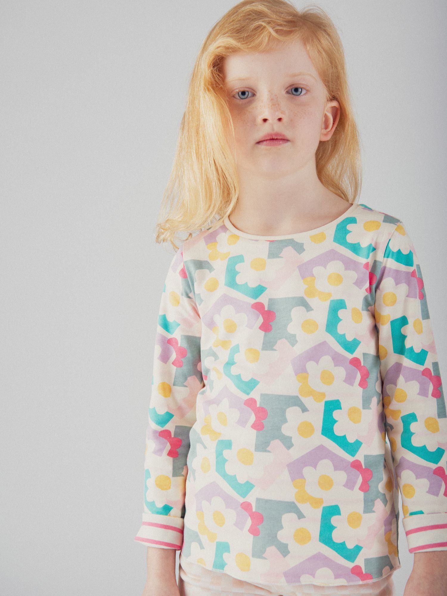 Camiseta de mangas largas reversible para niña