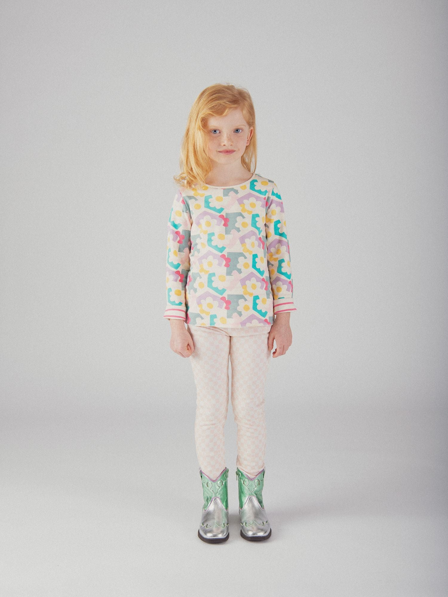 Camiseta de mangas largas reversible para niña