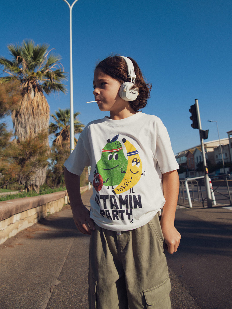 Camiseta de manga corta Vitamin Party para chicos