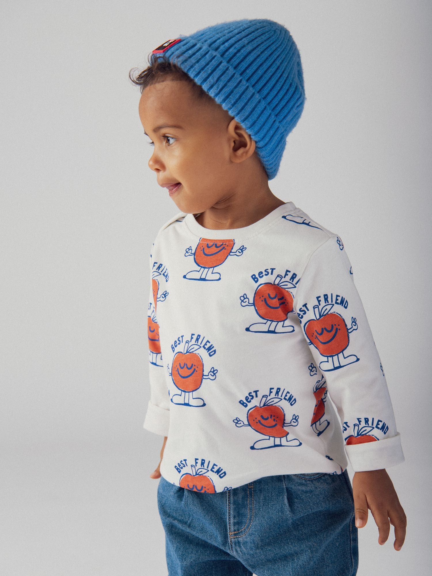 Camiseta reversible con motivo de frutas para bebé niño