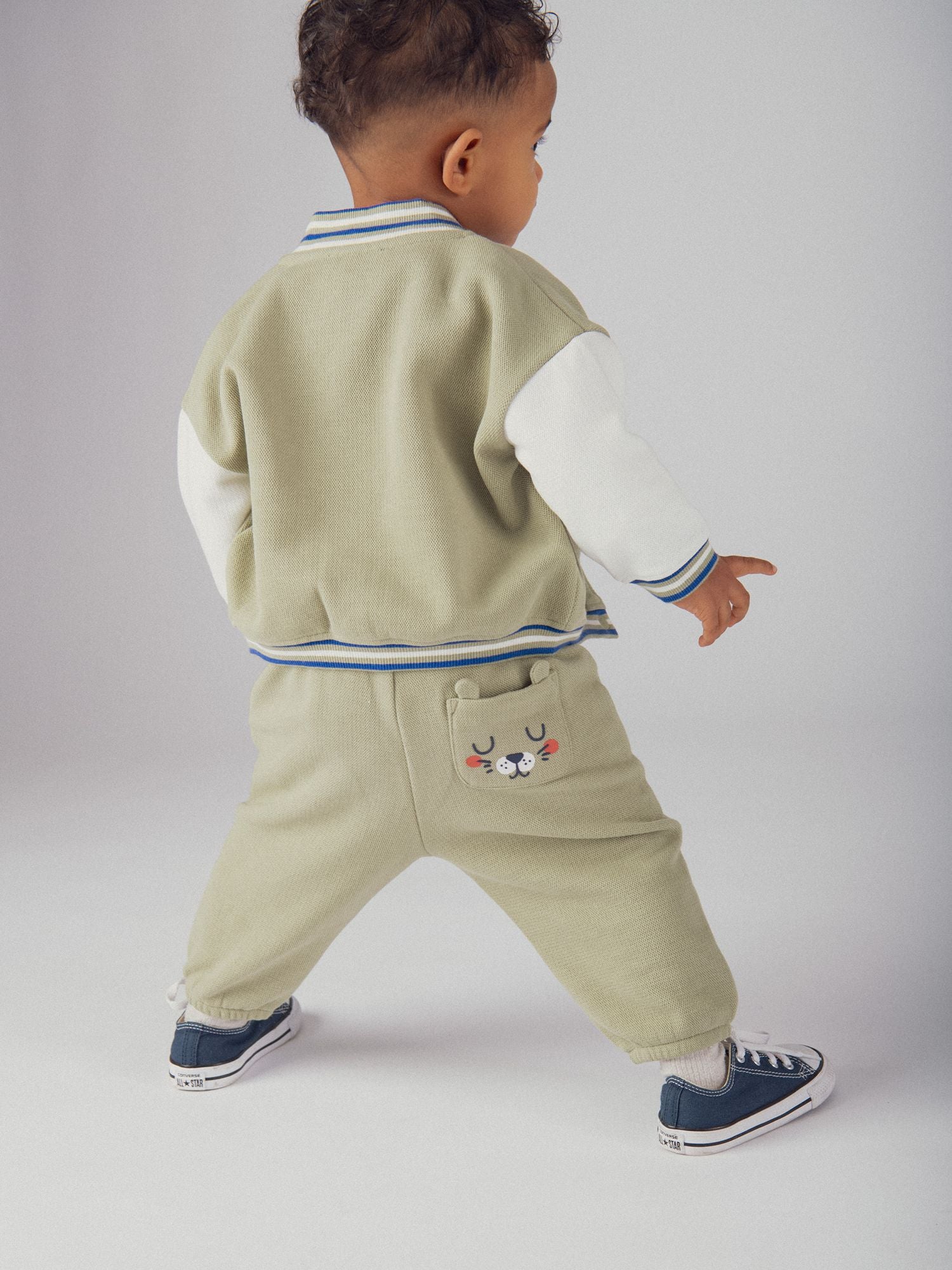 Pantalones Sporty Kaki Tigre para Bebé Niño