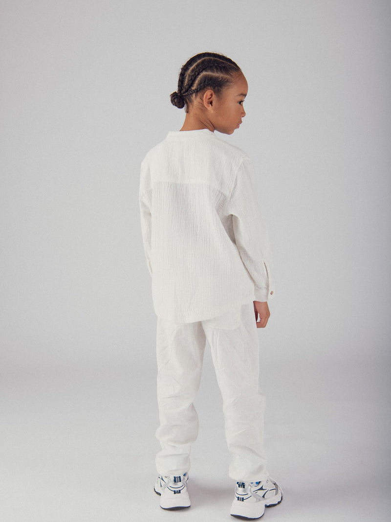 Pantalon écru à poches pour garçon