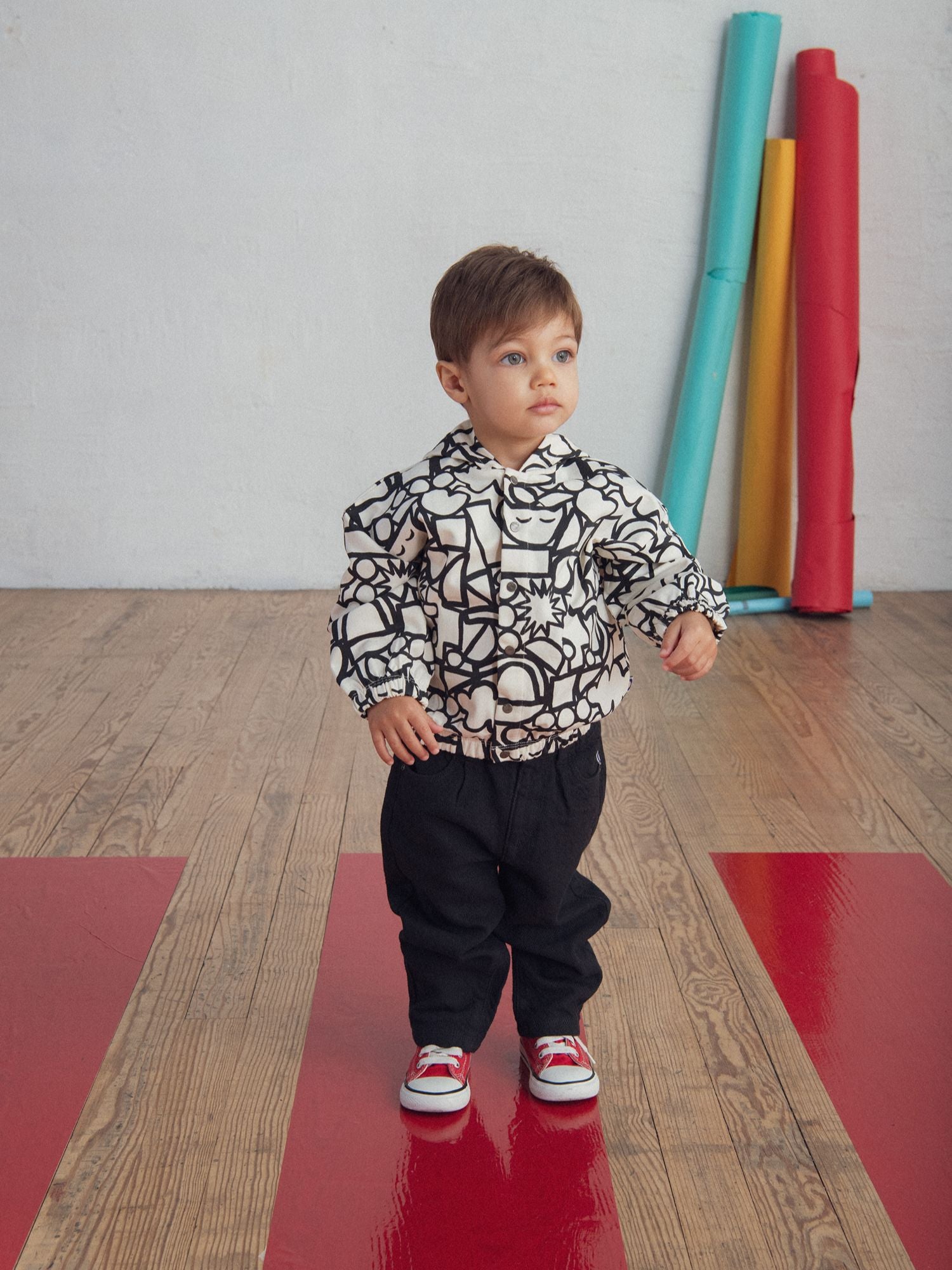 Gilet à capuche avec imprimé intégral "GRAPHIC" pour bébé garçon