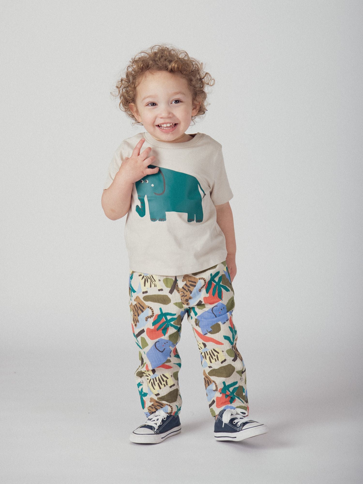 Tee-shirt sable à motif "Éléphant" pour bébé garçon