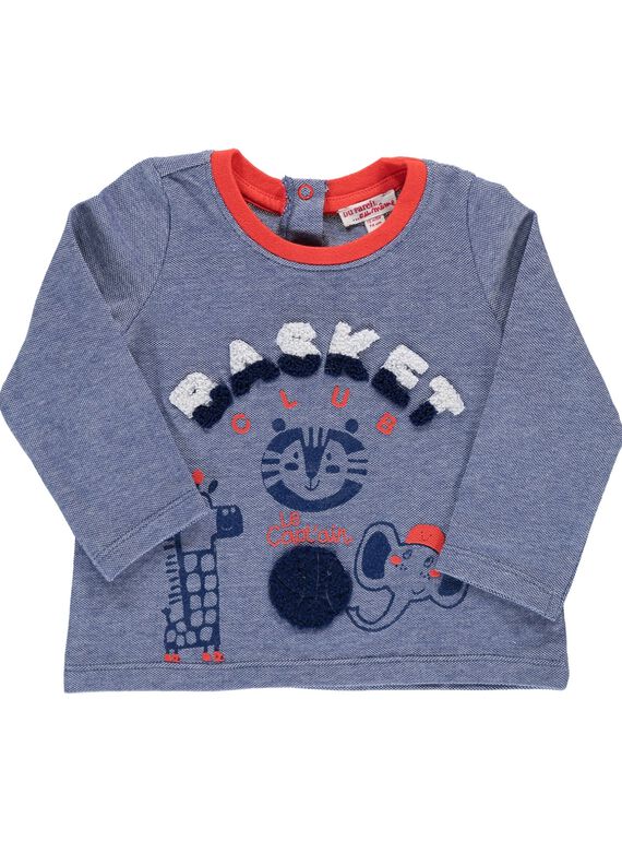 Baby boys' long-sleeved T-shirt CUDETEE1 / 18SG10F1TML099