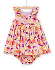 Vestido con estampado de flores RINEOROB1 / 23SG09O3ROB326