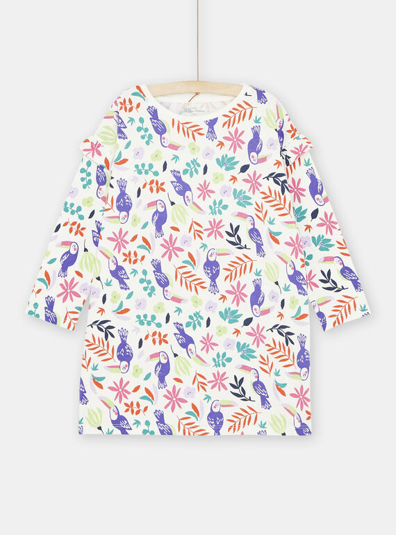 Camisón multicolor con estampado tropical para niña SEFACHUTOU / 23WH1131CHN001