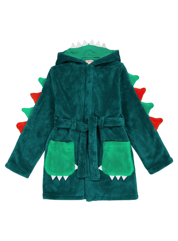 Bata con dragón de color verde de tacto suave para niño GEGOROBDRA / 19WH12N1RDCG614