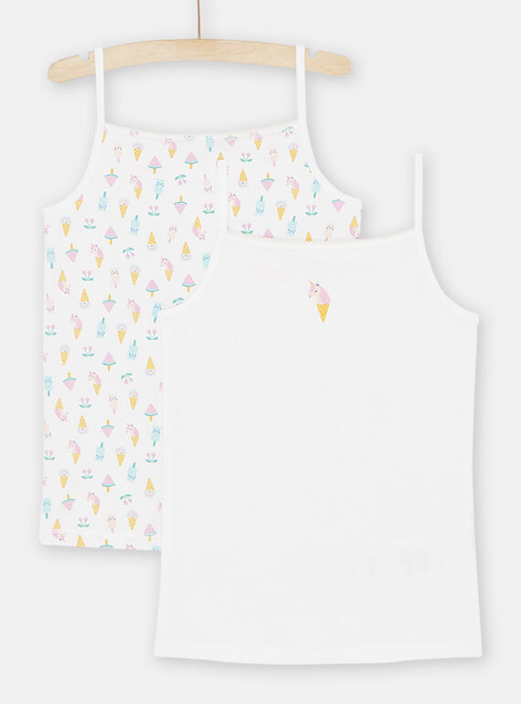 Pack de 2 camisetas de tirantes a juego para niña SEFADEBICE / 23WH1162HLI000