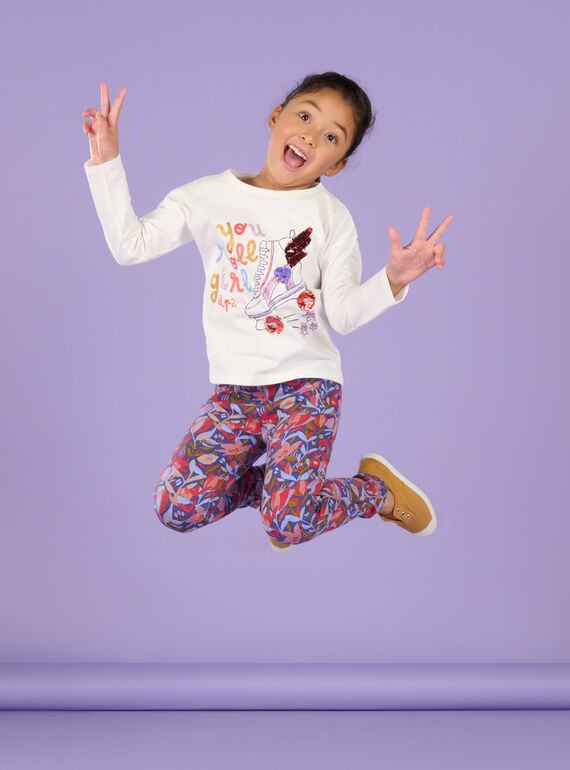 Camiseta con estampado de fantasía con brillo y lentejuelas RAPURTEE1 / 23S901L2TML001