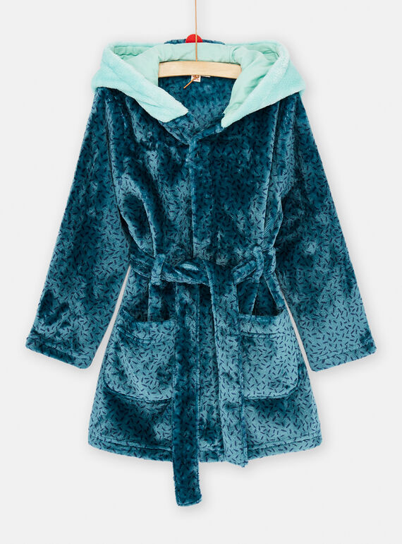 Bata azul con capucha SEGOROBKOA / 23WH1251RDC716
