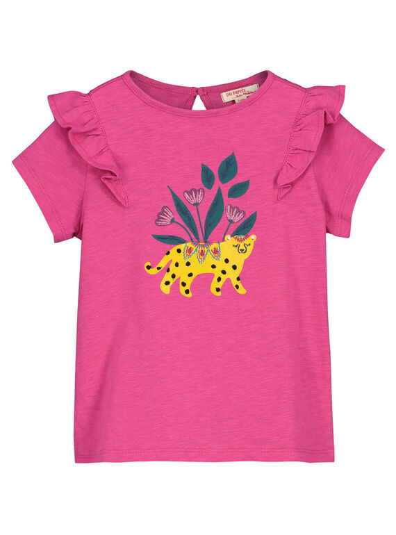 Camiseta con estampado de fantasía para niña FATUTI3 / 19S901F3TMC712