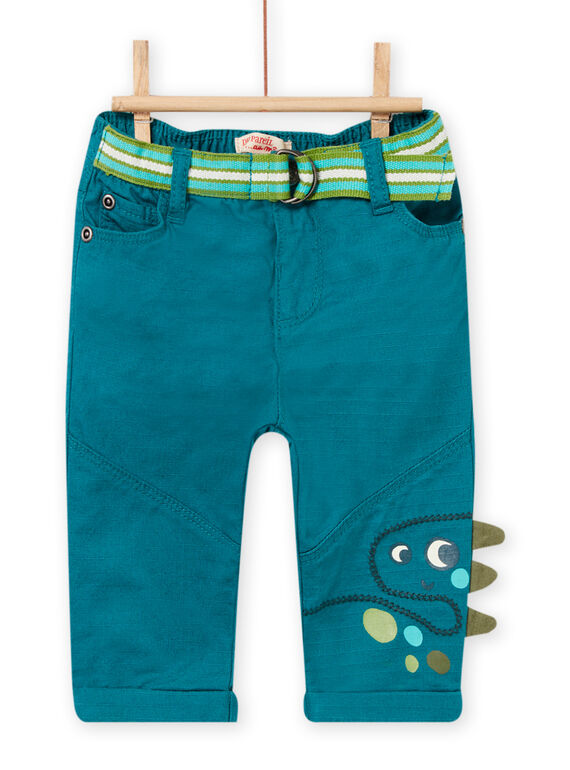 Pantalón azul pato para bebé niño NUGAPAN2 / 22SG10O2PAN714