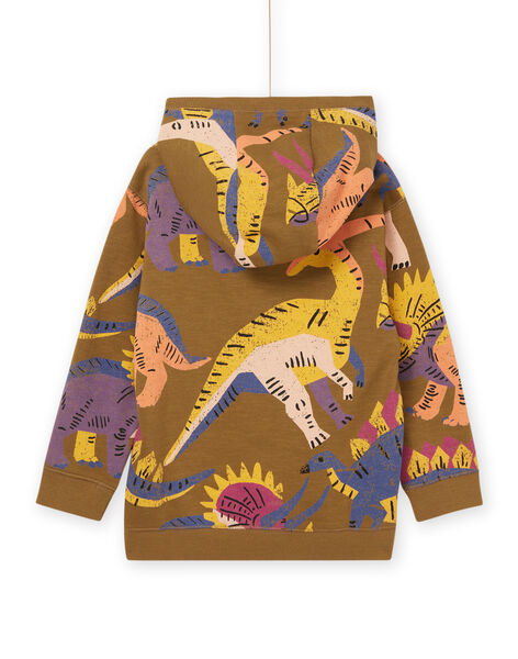 Sudadera de muletón con capucha con estampado de dinosaurios ROMAGSWE / 23S902T1SWEG631