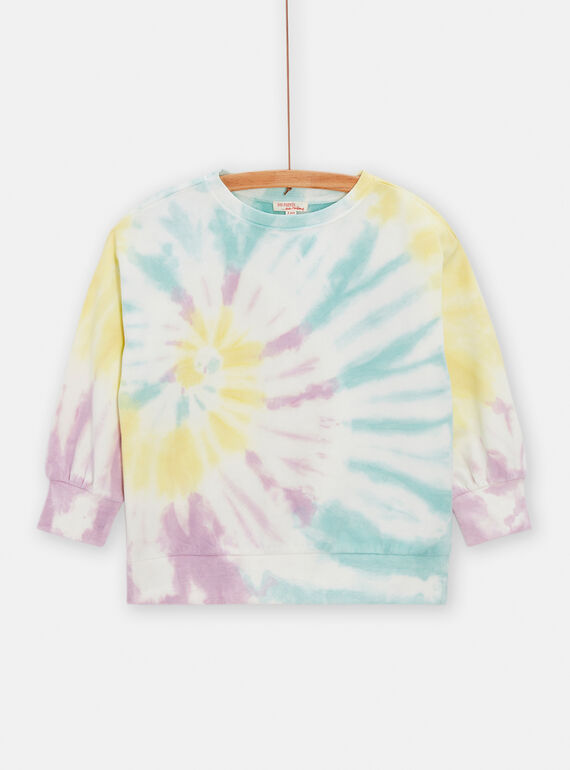 Sudadera de color crudo tie-dye unisex TOMIXSWE4 / 24S902Q4SWE003