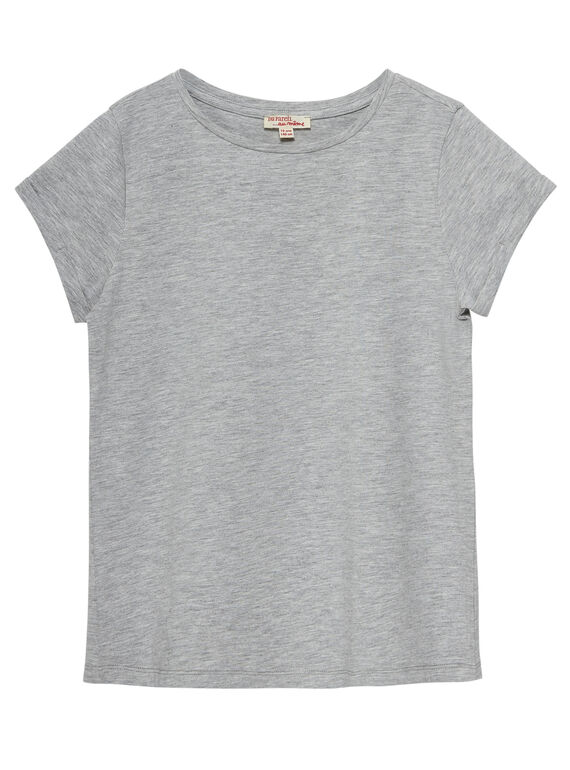 Camiseta de manga corta de color gris jaspeado JAESTI4 / 20S90164D31943