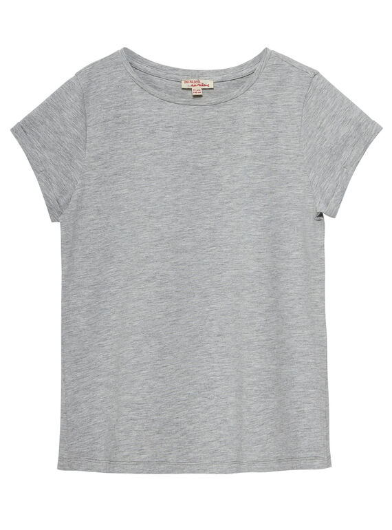 Camiseta de manga corta de color gris jaspeado JAESTI4 / 20S90164D31943