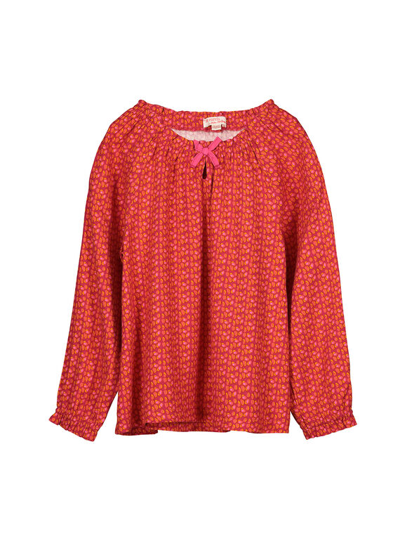 Blusa con cuello elástico para niña FABACHEM / 19S90161CHE099