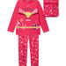 Pijama de color granada de super-heroína para niña
