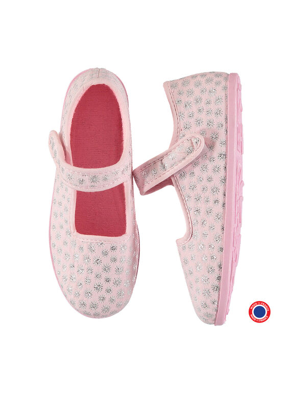 Zapatillas de casa estilo bailarinas para niña FFBALROSE / 19SK3542D07030