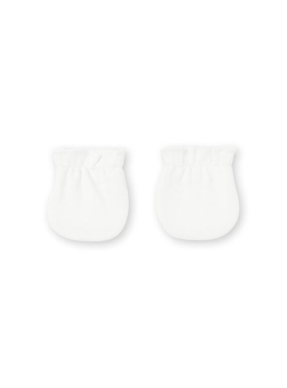 Manoplas de color crudo unisex para recién nacido MOU1GAN / 21WF4241GAN001
