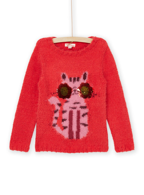 Jersey de punto con dibujo de gato PAPRIPULL / 22W901P1PULF503