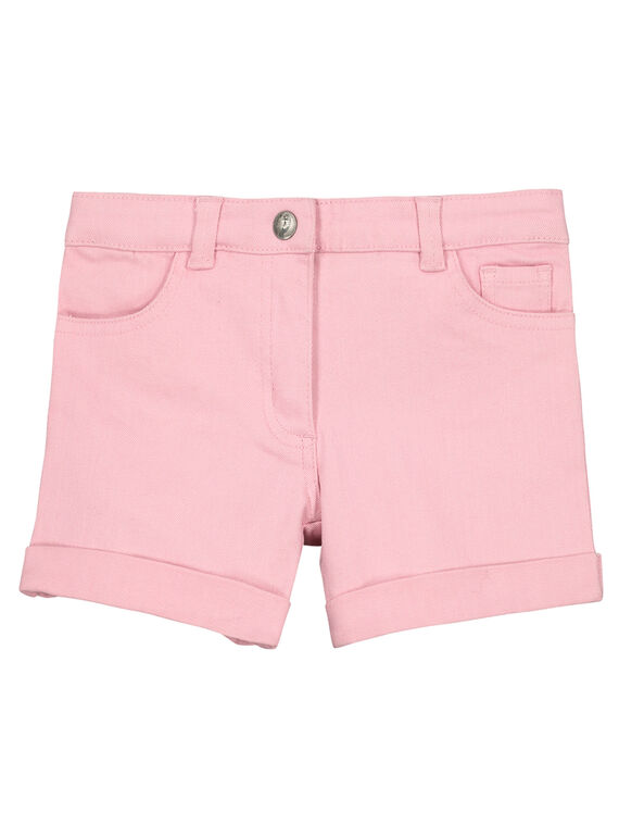 Short básico de color rosa para niña FAJOSHORT5 / 19S901G4D30D303