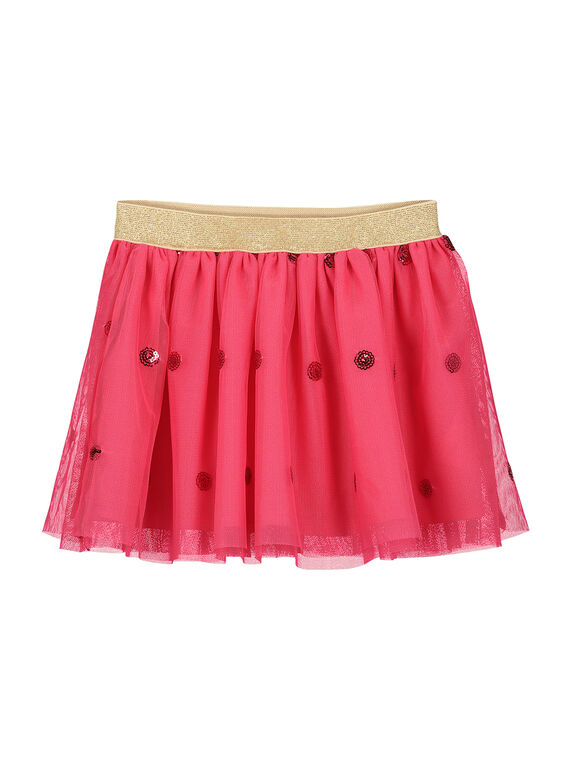 Falda de tul de color rosa para niña FACAJUP2 / 19S901D2JUP302