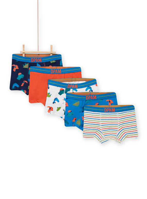 Pack de 5 bóxers a juego para niño NEGOBOXSEM4 / 22SH12J5BOXC239