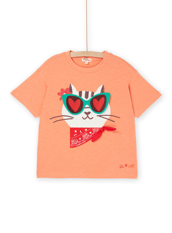 Camiseta naranja de manga corta con estampado animal ROSPATI4 / 23S902P2TMCE413