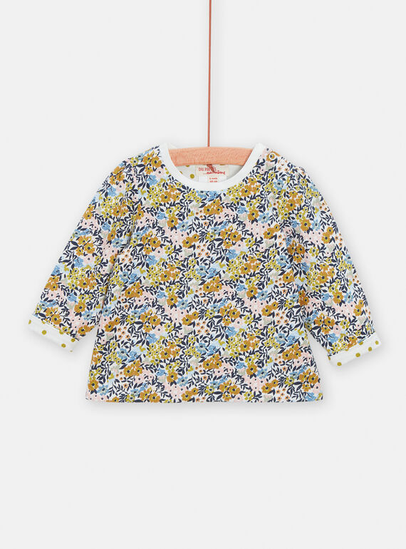 Camiseta reversible de color crudo de manga larga para bebé niña VIGATEE / 24WG0911TML001