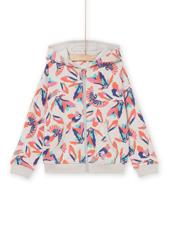 Sudadera con capucha y estampado de loro RAJOHOJOG1 / 23S90173JGH943
