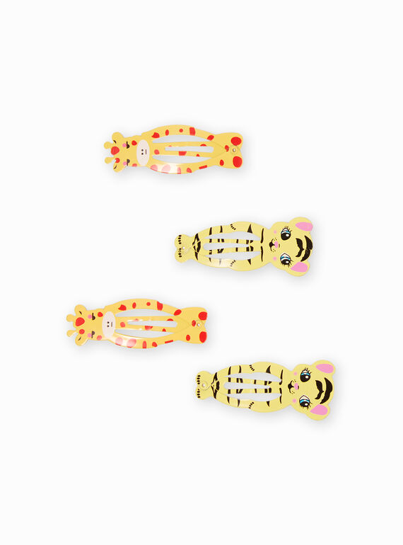 Pack de 4 horquillas a juego con animales para niña MYAJOCLIC5 / 21WI01S5BRT957