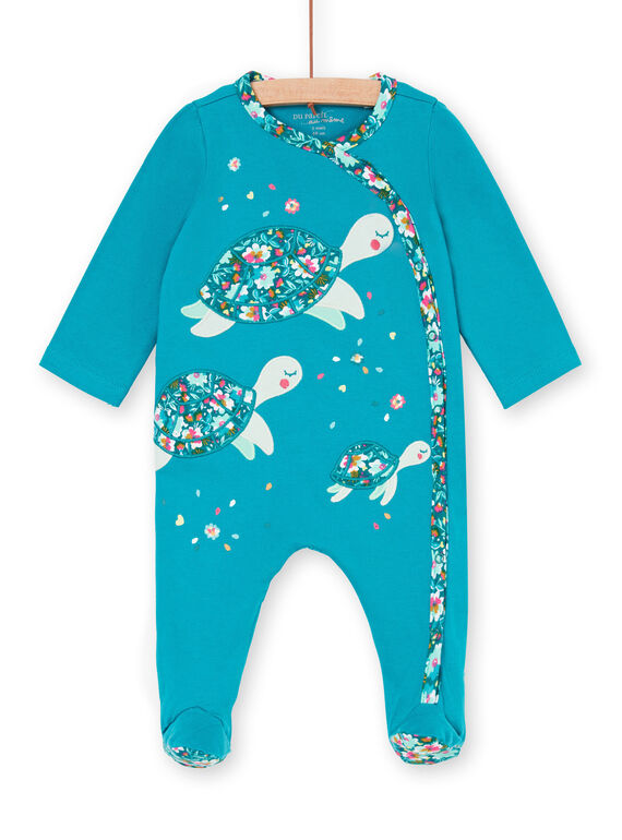 Pelele turquesa para bebé niña LEFIGRETOR / 21SH13C3GREC216